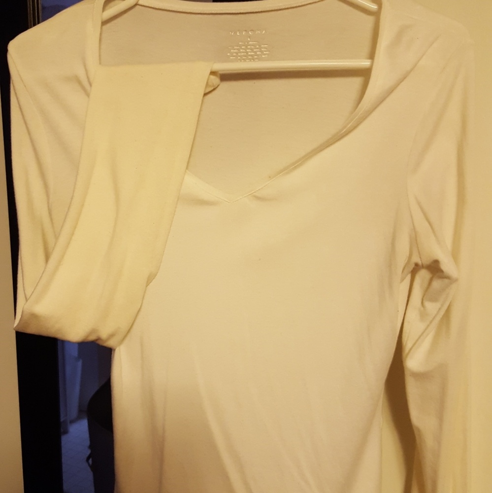 Women's small white long sleeve shirt